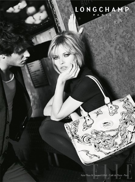 Kate Moss in Gaspard Ulliel za Longchamp (foto: Fotografija promocijski material)