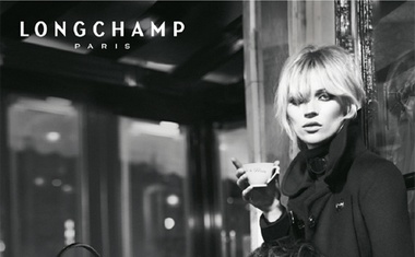 Kate Moss in Gaspard Ulliel za Longchamp