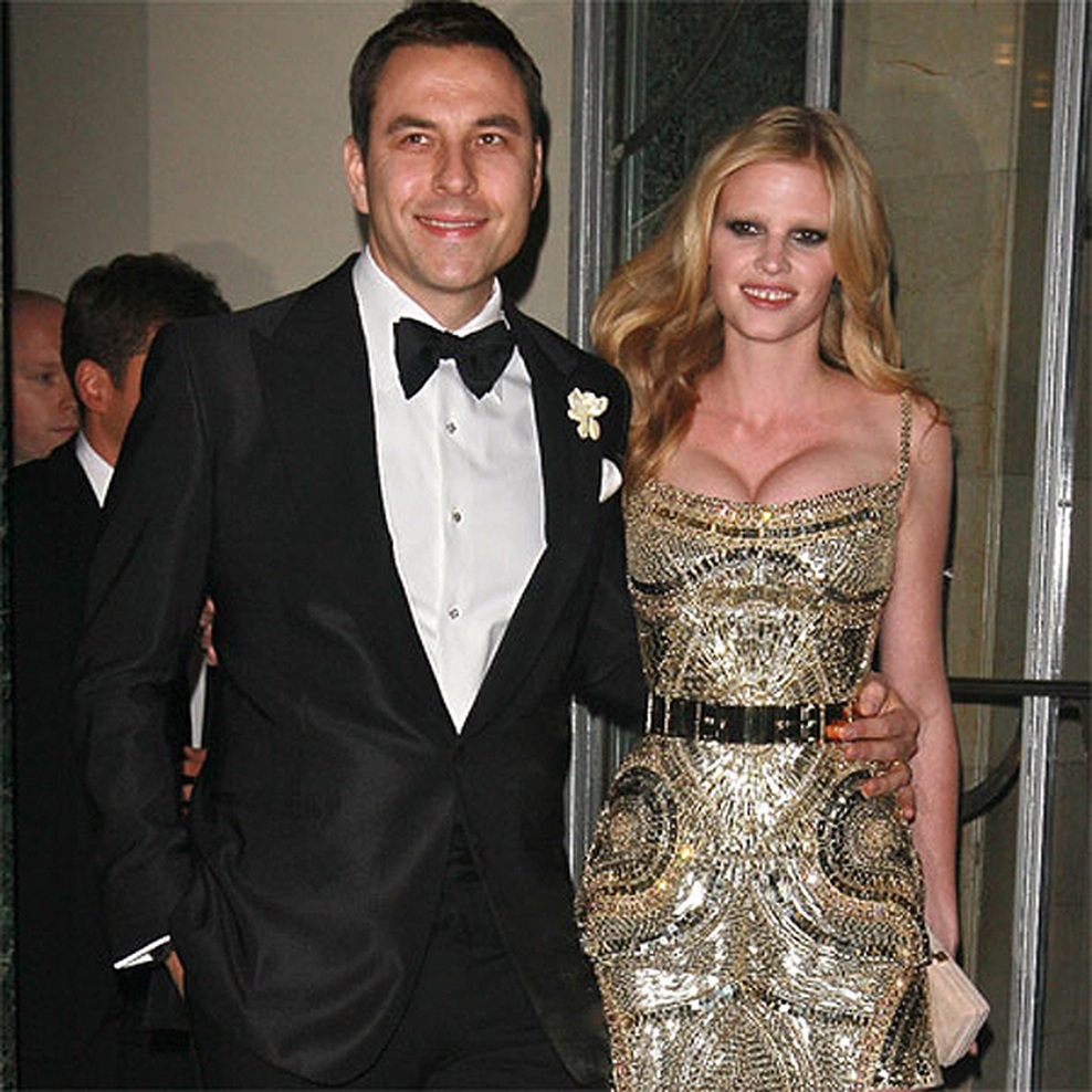 Lara Stone in David Walliams sta dahnila usodni da. (foto: Fotografija Elle)