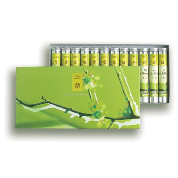 Izbor zelenih čajev v lični škatli (foto: Fotografija promocijsko gradivo)