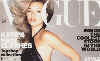 Kate Moss že tridesetič na naslovnici Voguea