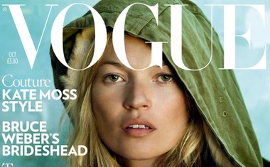 Kate Moss že tridesetič na naslovnici Voguea