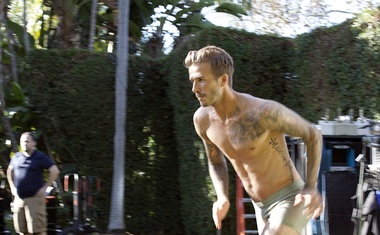 Foto: Beckham v spodnjicah po Beverly Hillsu