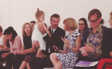 Foto: Prikupna Harper Beckham v prvi vrsti