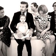 Foto: Prikupna Harper Beckham v prvi vrsti (foto: Profimedia)