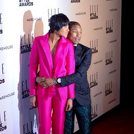 Pharrell Williams (v obleki Lanvin) z ženo Helen (foto: Profimedia)