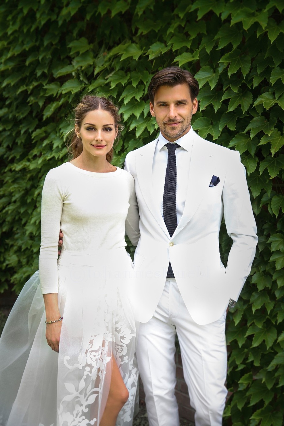 Mladoporočenca Olivia Palermo in Johannes Huebl (foto: Profimedia)