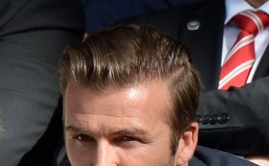 Foto: Becks in Posh v Wimbledonu