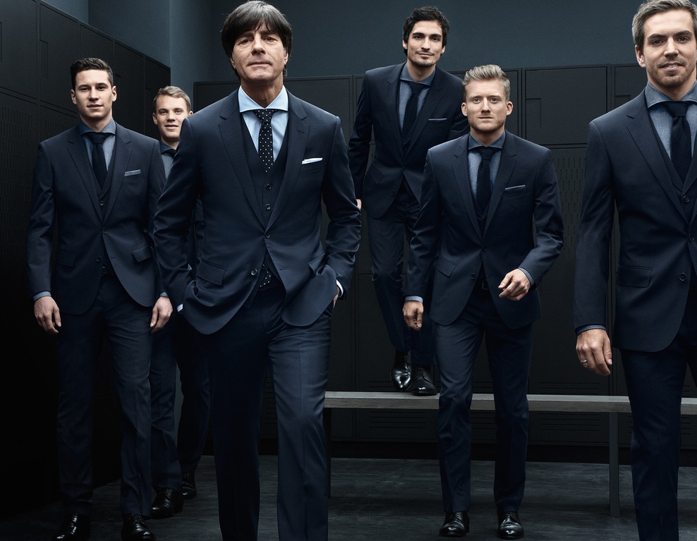 Nemška reprezentanca v oblekah Hugo Boss. (foto: Hugo Boss)