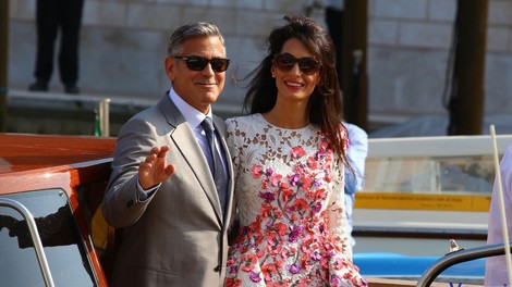 George Clooney in Amal Alamuddin: Poročena!