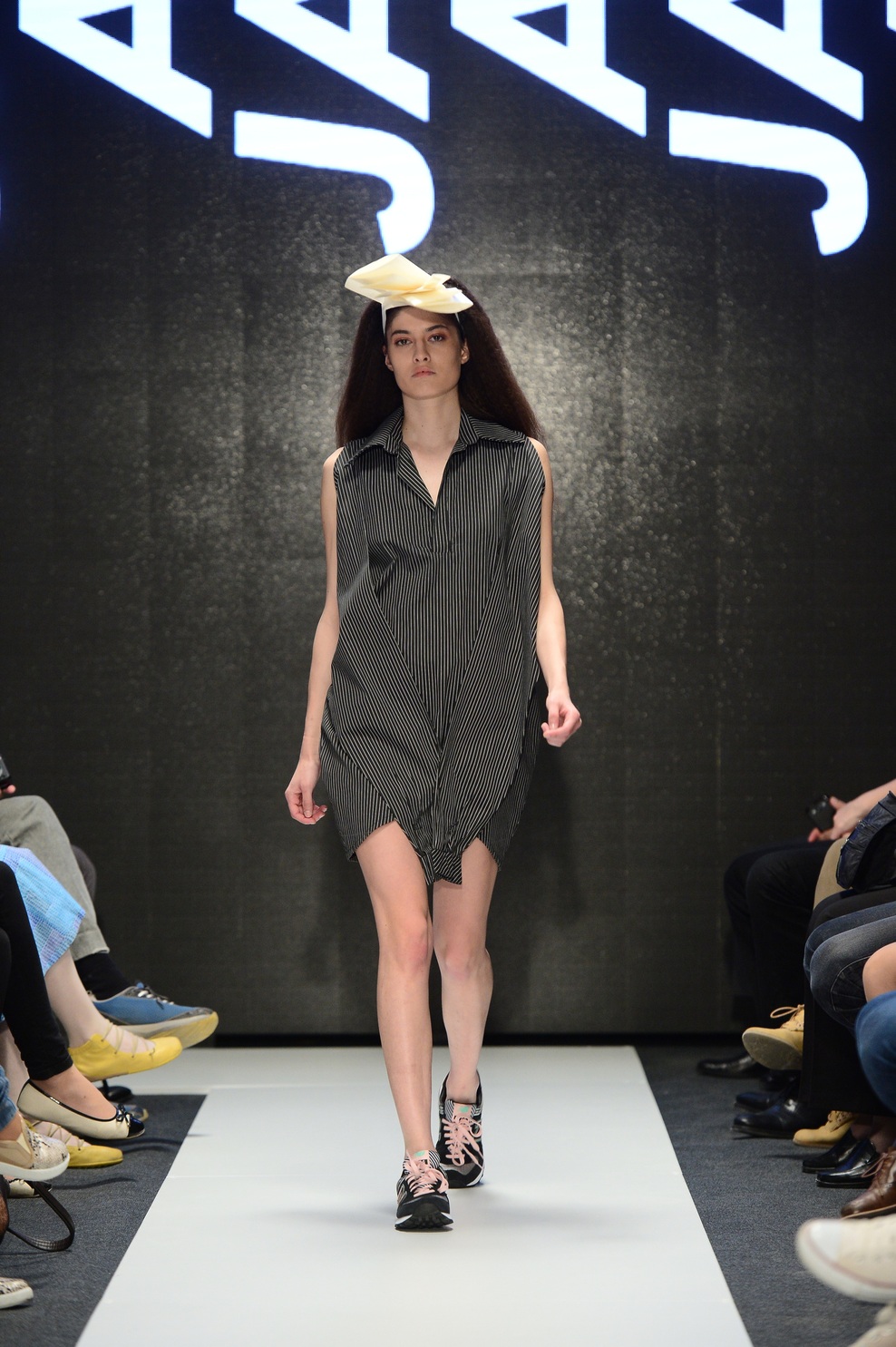 Foto: Kolekcija študentov 1. in 2. letnika NTF na #ljfw (foto: Jure Makovec)