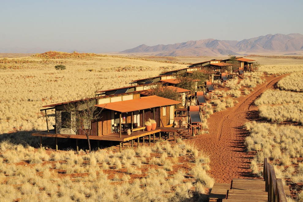 Sipinske hiške v naravnem rezervatu Namib, v Afriki.