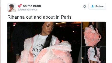 Rihanna oblekla svoj "bejbi roza" puhast plašč