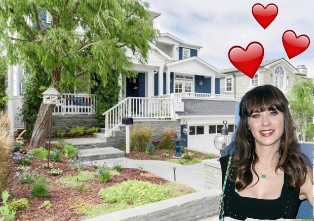 FOTO: To je kalifornijska hiša Zoey Deschanel, za katero je pravkar odštela 5 milijonov evrov!