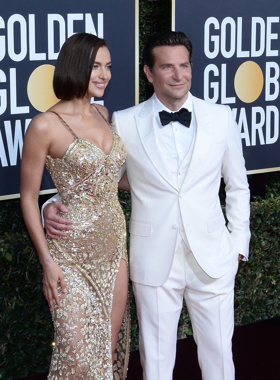 Bradley Cooper v obleki Gucci in Irina Shayk