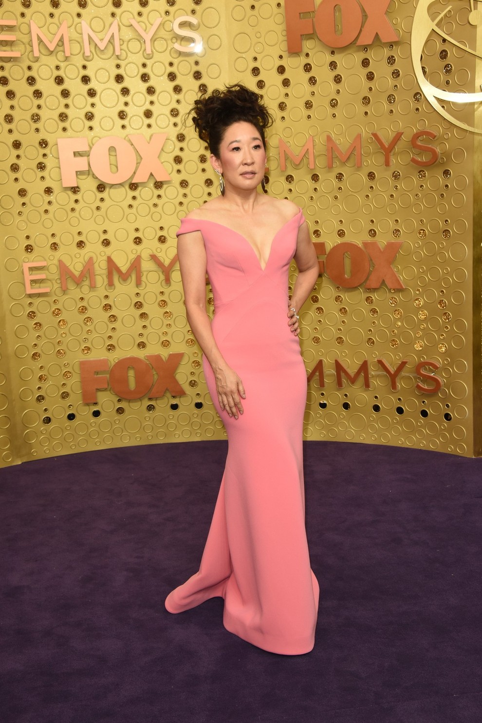 Sandra Oh in Zac Posen