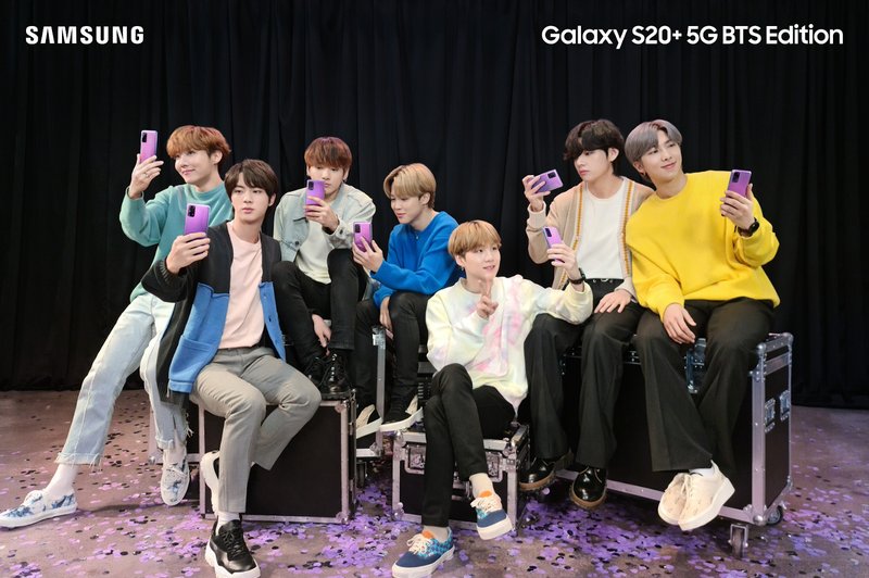 I Purple You: Posebna BTS izdaja Samsung Galaxy S20+ pametnih telefonov in Galaxy Buds+ brezžičnih slušalk (foto: Samsung)