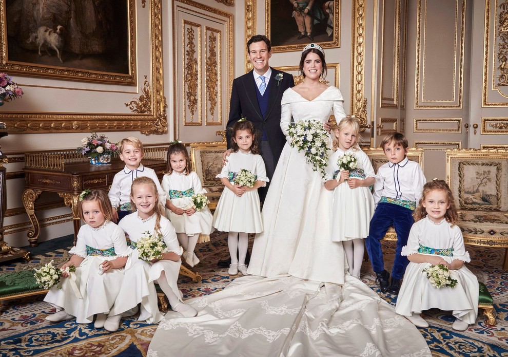 Princesa Eugenie in Jack Brooksbank