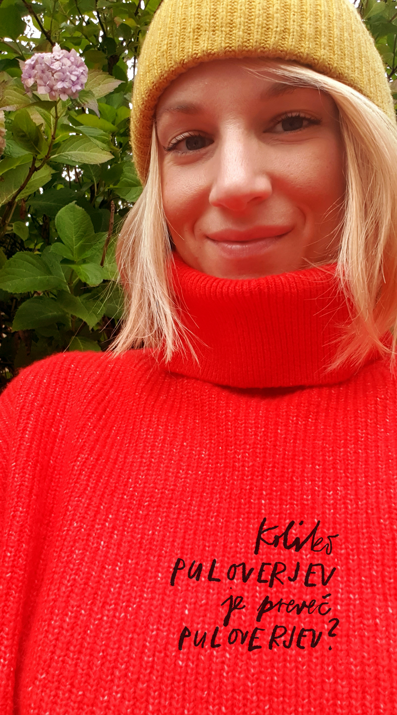 V zakulisju: Obožujem puloverje (dnevnik art direktorice in tehnične urednice Anje) (foto: Osebni arhiv)