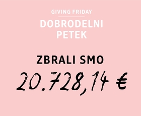 dm na dobrodelni petek zbral  20.728,14 eur, ki jih bo namenil za tople obroke vseh  socialno ogroženih skupin