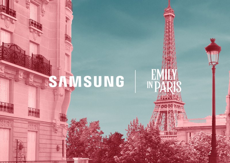 Samsung sodeluje z Netflixom: v 2. sezono serije Emily v Parizu bo vnesel ikonični slog in inovativno tehnologijo (foto: Samsung)