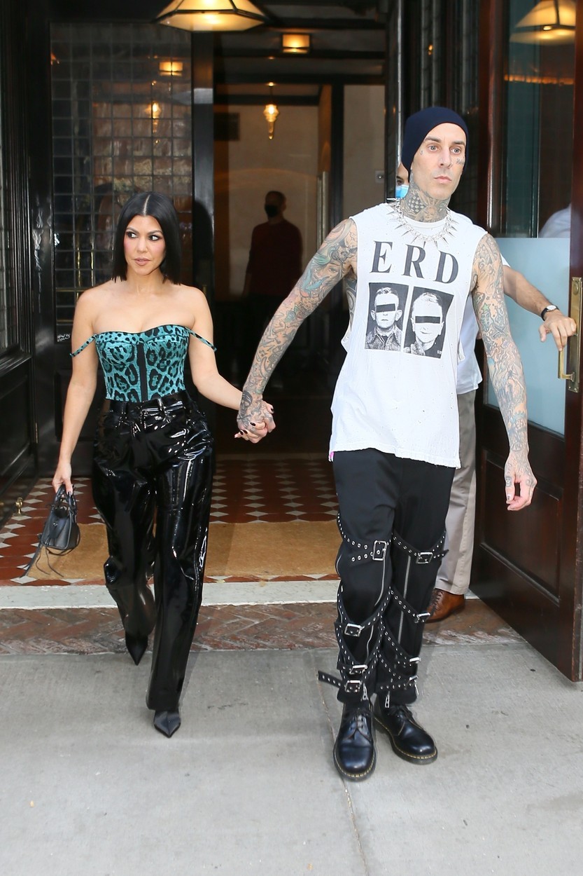 Kourtney Kardashian in Travis Barker