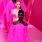 Pierpaolo Piccioli za jesensko kolekcijo Valentina uporabil ekstremno barvno strategijo: živo roza in črna. Oglejte si vse najlepše kreacije