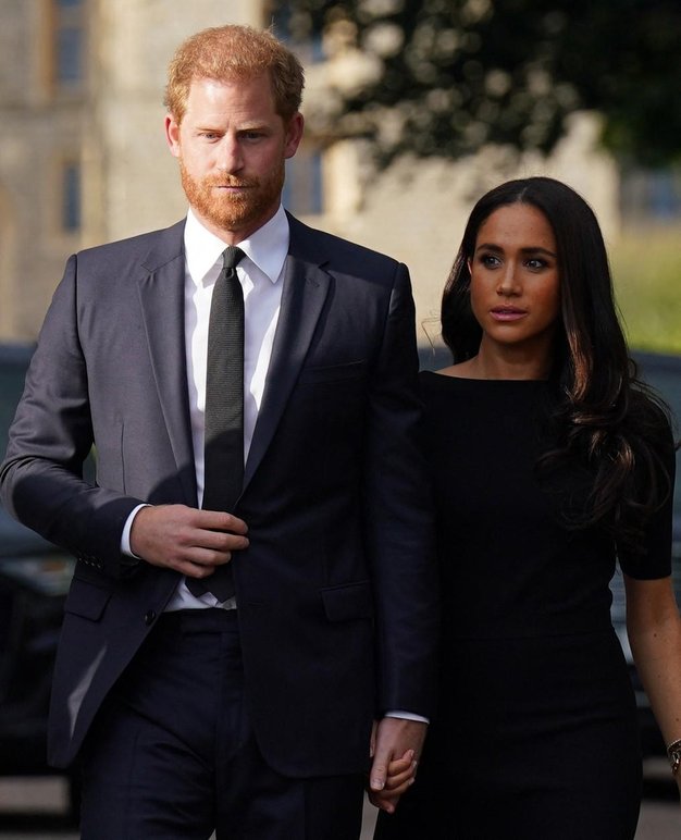 Princ Harry in Meghan Markle utegneta Archieja in Lilibet prepeljati v London na kraljičin pogreb - Foto: Profimedia