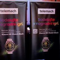Telemach je podaril dve pametni uri Xiaomi Mi Watch Black. (foto: Marko Delbello Ocepek)