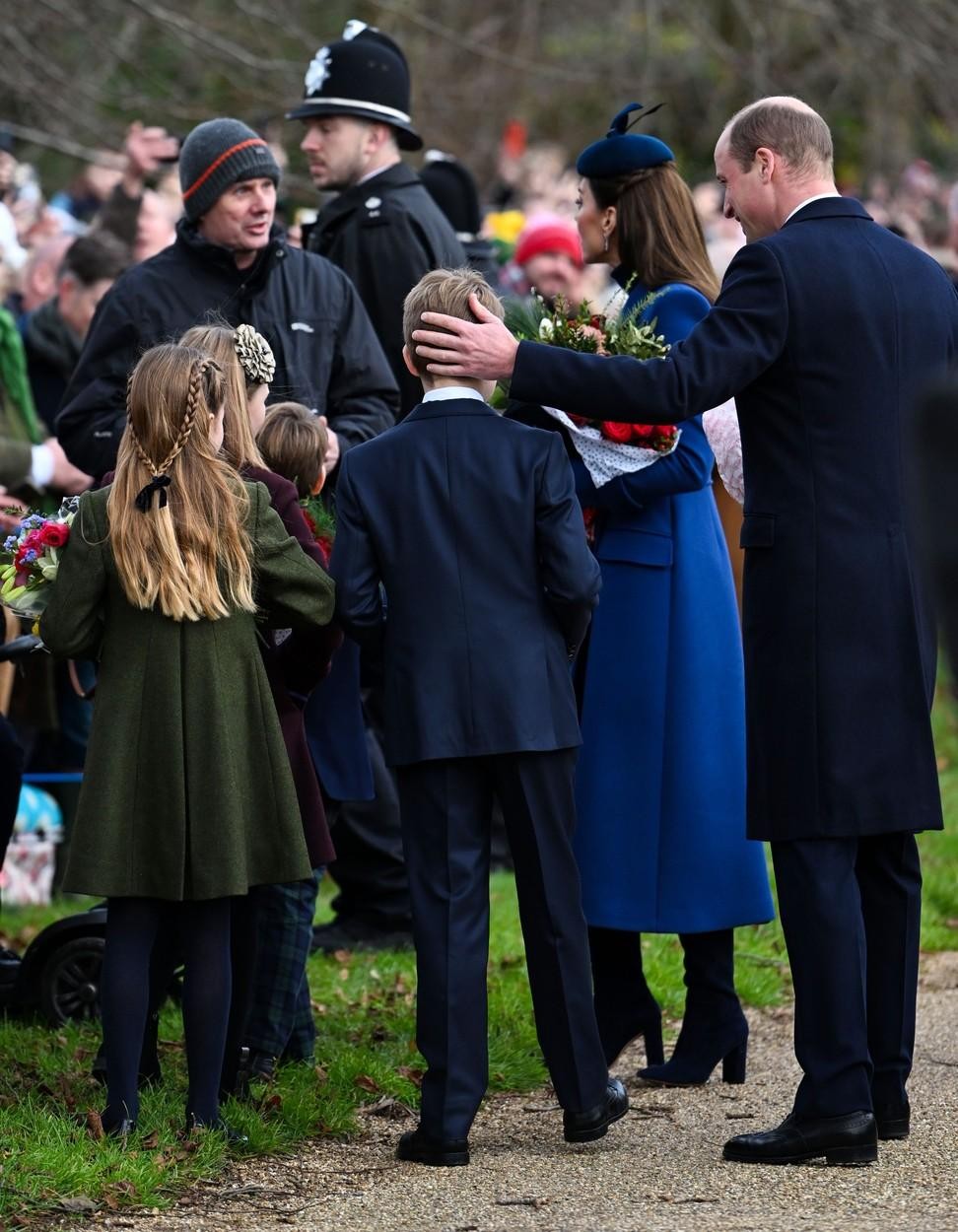 Zeleni plašč princese Charlotte je bil zelo prazničen za božične praznike.