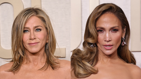 Jennifer Lopez vs. Jennifer Aniston: Dva popolnoma različna stila, katera je izbrala lepšo obleko za zlate globuse?