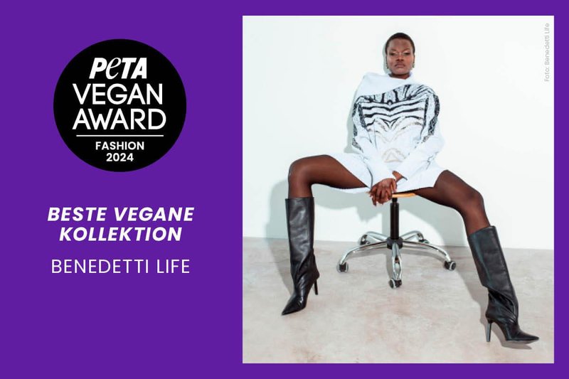 Kolekcija »WHITE TIGER« Benedetti Life prejela Peta Vegan Fashion Award