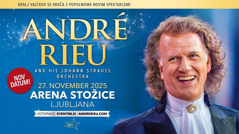 Legendarni André Rieu se vrača v Ljubljano, vstopnice pa so že na voljo! (novico je razkril na svoj 75. rojstni dan!)