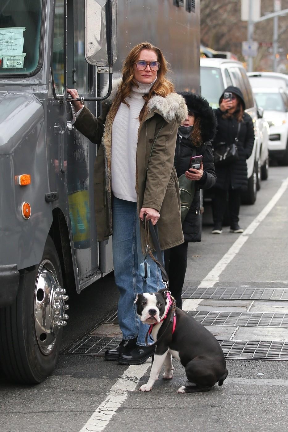 Igralka Brooke Shields in njen Tuzi.