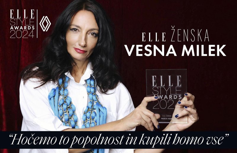 ELLE podkast I VESNA MILEK, prejemnica nagrade Elle ženska 2024 (foto: Saša Aleksandra Perlesnik)