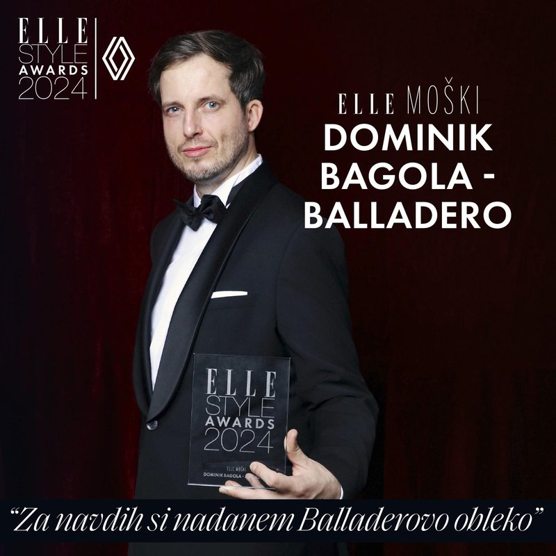 DOMINIK BAGOLA, prejemnik nagrade Elle moški 2024
