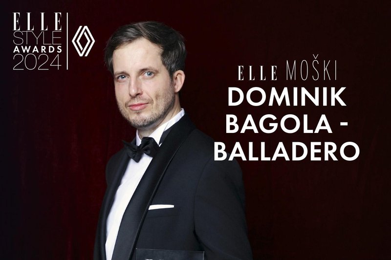 DOMINIK BAGOLA, prejemnik nagrade Elle moški 2024 (foto: ELLE)