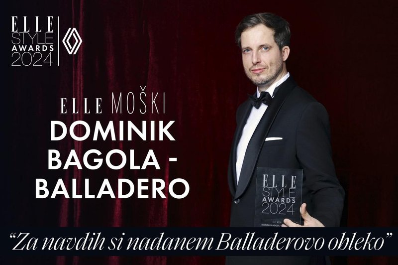 ELLE podkast I DOMINIK BAGOLA, prejemnik nagrade Elle moški 2024 (foto: ELLE)