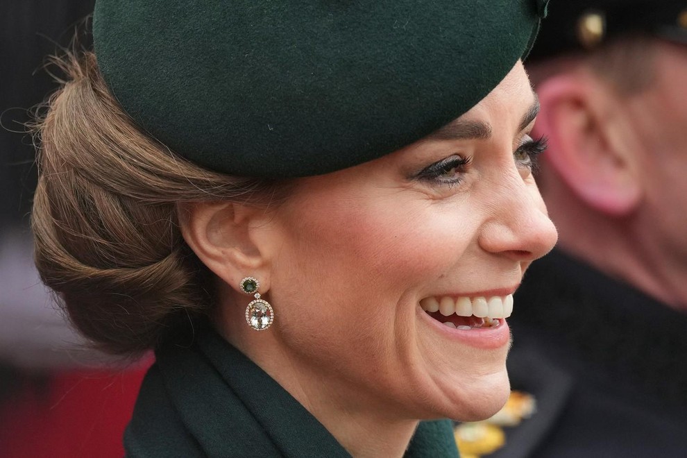 princesa Catherine Kate Middleton dan svetega Patrika