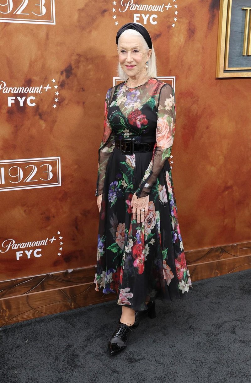 Helen Mirren igralka obleka Dolce & Gabbana