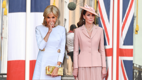 Brigitte Macron ali Kate Middleton? Katera dama se je bolje oblekla za srečanje v Londonu?