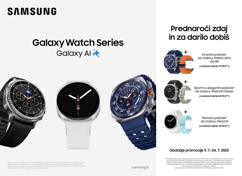 Ultra udobje, ultra moč, to je nova Samsung pametna ura