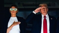 Melania Trump bela sončna očala