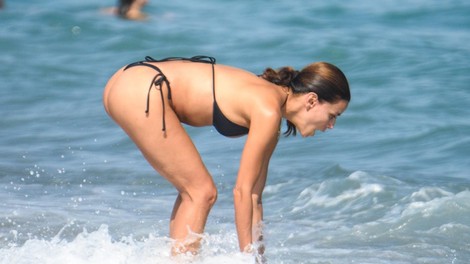 Eva Longoria Baston kopalke plaža Marbella
