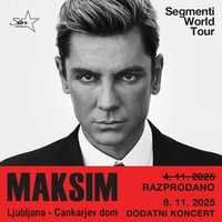 Če ste zamudili vstopnice za prvega, imate novo priložnost – potrjen dodatni koncert Maksima Mrvice v Ljubljani!