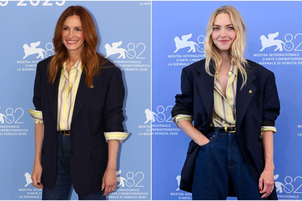 Julia Roberts Amanda Seyfried beneški filmski festival enaka oblačila