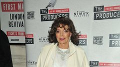 Joan Collins rdeča preproga muzikal The Producers