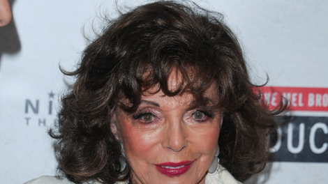 Joan Collins rdeča preproga muzikal The Producers