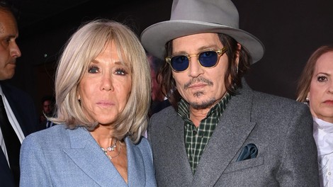 Brigitte Macron in Johnny Depp zaradi tega razloga ukradla pozornost v Parizu