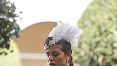 KRISTEN JAMES CO. jewelry with MELERINE ROSE INTERNATIONAL & JULZZALLURE headpiece